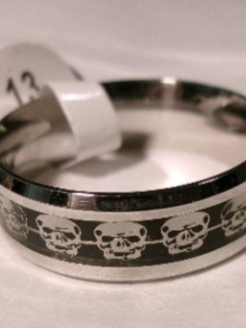Men's Stainless Steel Gothic Style Skull Ring*Size 13*
